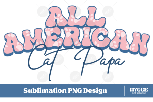 All American 4th of July USA Cat Papa