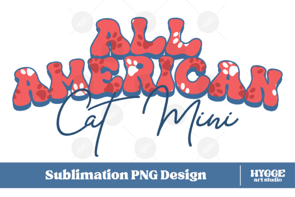 American 4th of July USA Cat Mini Ong