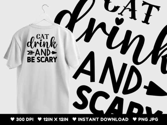 Cat Drink and Be Scary