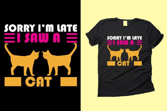 Cat T-shirt Design 46