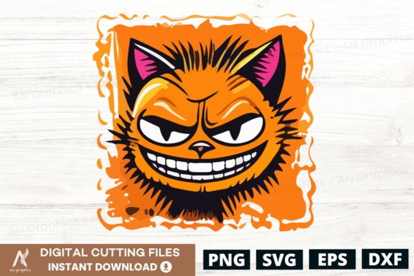 Evil Cat Cartoon Clip Art Design - 4