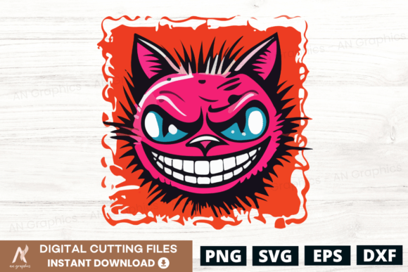 Evil Cat Cartoon Clip Art Design - 6