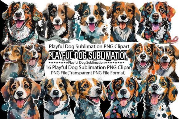 Playful Dog Sublimation Bundle