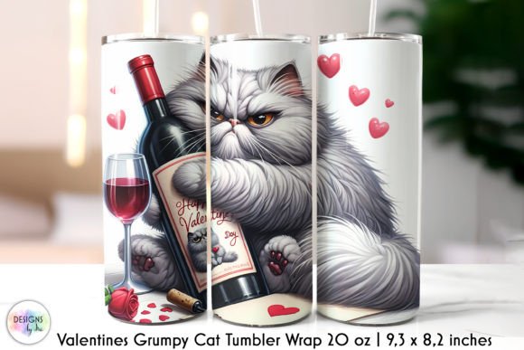 Valentines Day Funny Tumbler Wrap
