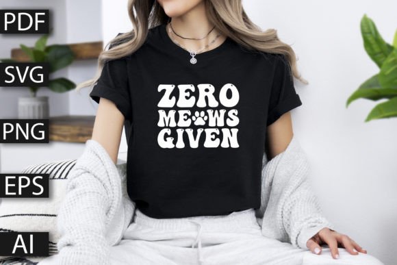 Zero Meows Given SVG Design